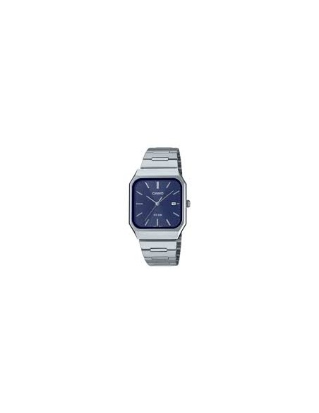 Reloj Casio MTP-B185D-2A1 analógico de acero inoxidable con esfera azul de cuarzo MTP-B185D-1AV