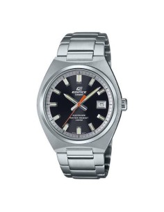Reloj Casio Edifice Para Hombre EFB-109D-1A Cristal Zafiro Correa Acero Esfera Negra