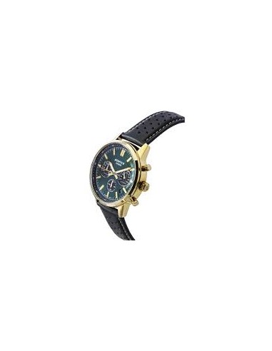 Reloj Casio Edifice Para Hombre EFR-575CL-3A Cronógrafo Correa de Cuero Esfera Verde