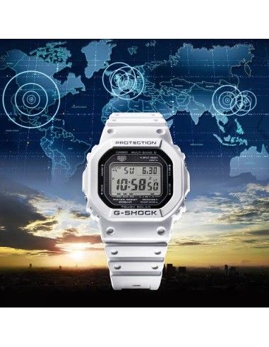 Reloj Casio G-Shock Para Hombre GW-5000HS-7 Digital Correa Resina Blanca Solar 200M