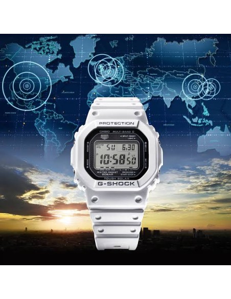 Reloj Casio G-Shock Para Hombre GW-5000HS-7 Digital Correa Resina Blanca Solar 200M