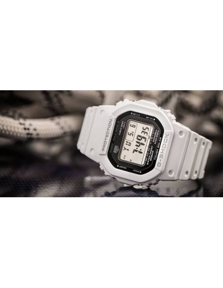 Reloj Casio G-Shock Para Hombre GW-5000HS-7 Digital Correa Resina Blanca Solar 200M