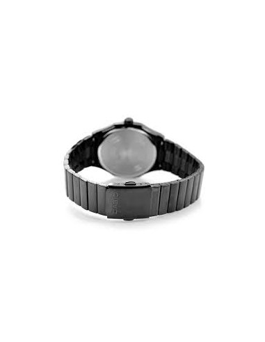 Reloj Casio Para Hombre MTP-E735B-7AV Analógico Correa Acero Negro Esfera Plateada