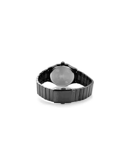 Reloj Casio Para Hombre MTP-E735B-7AV Analógico Correa Acero Negro Esfera Plateada