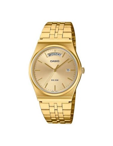 Reloj Casio Para Hombre MTP-B146G-9A Analógico Correa Acero Dorado