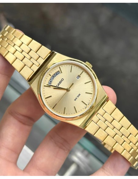 copy of Reloj Casio Para Hombre MTP-B146G-3A Analógico Correa Acero Dorado Esfera Verde