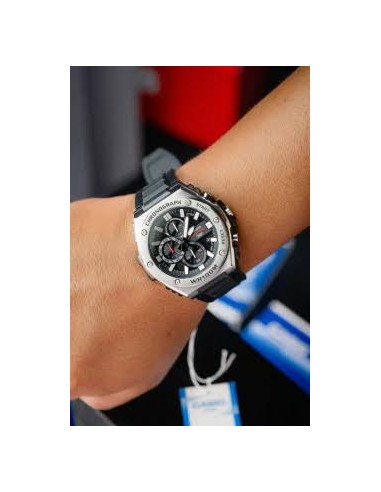 Reloj Casio Para Hombre MWA-300H-1A Analógico Deportivo Bisel Metal Correa Resina Negra 100M