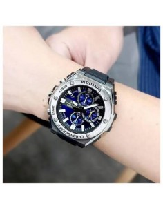 Reloj Casio Para Hombre MWA-300H-2A Analógico Deportivo Bisel Metal Correa Resina Negra 100M 2