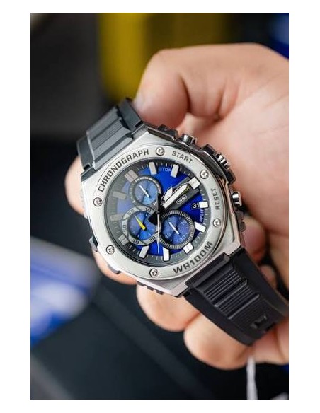 copy of Reloj Casio Para Hombre MWA-300H-1A Analógico Deportivo Bisel Metal Correa Resina Negra 100M