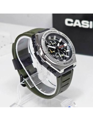 Reloj Casio Para Hombre MWA-300H-3A Analógico Deportivo Bisel Metal Correa Resina Negra 100M