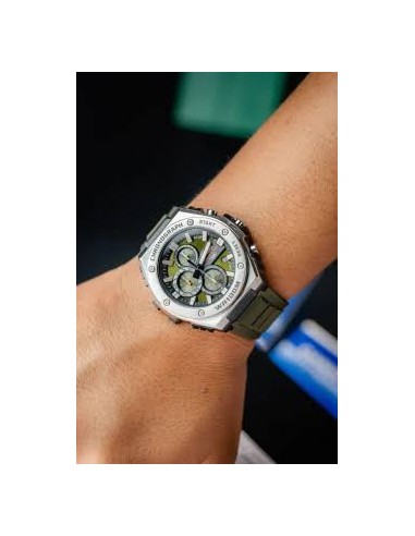 Reloj Casio Para Hombre MWA-300H-3A Analógico Deportivo Bisel Metal Correa Resina Negra 100M