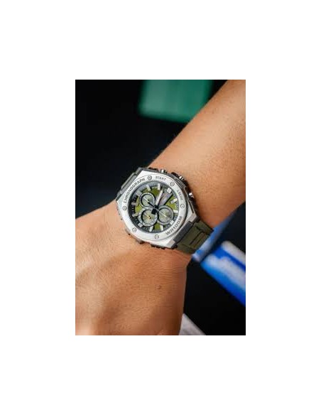 Reloj Casio Para Hombre MWA-300H-3A Analógico Deportivo Bisel Metal Correa Resina Negra 100M