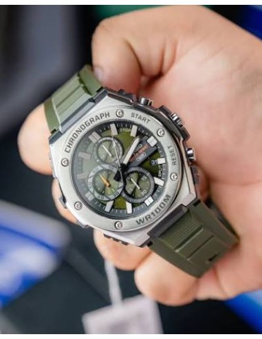 Reloj Casio Para Hombre MWA-300H-3A Analógico Deportivo Bisel Metal Correa Resina Negra 100M