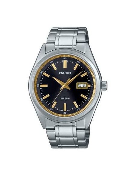 copy of Reloj Casio Para Hombre MTP-B180D-1A Analógico Correa Acero Plateado Esfera Negra