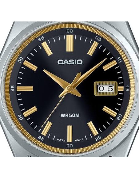 copy of Reloj Casio Para Hombre MTP-B180D-1A Analógico Correa Acero Plateado Esfera Negra