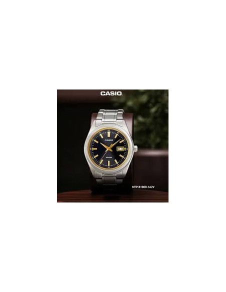 copy of Reloj Casio Para Hombre MTP-B180D-1A Analógico Correa Acero Plateado Esfera Negra