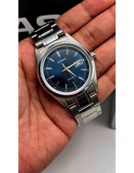 copy of Reloj Casio Para Hombre MTP-B180D-1A Analógico Correa Acero Plateado Esfera Negra