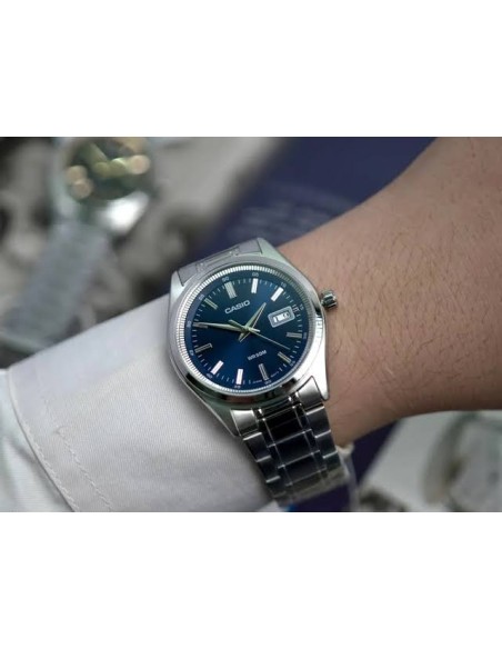 copy of Reloj Casio Para Hombre MTP-B180D-1A Analógico Correa Acero Plateado Esfera Negra