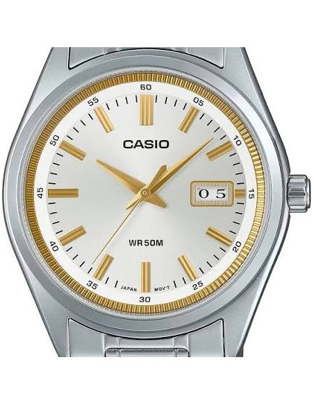 copy of Reloj Casio Para Hombre MTP-B180D-1A Analógico Correa Acero Plateado Esfera Negra