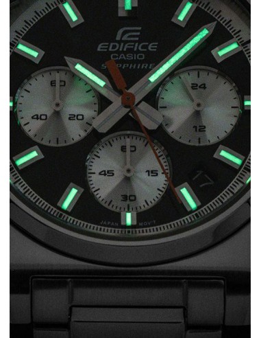 copy of reloj cronógrafo hombre Casio Edifice EFB-730D-7A 40mm 100m WR cristal de zafiro correa de acero