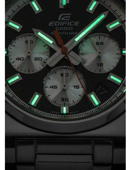 Reloj cronógrafo hombre Casio Edifice EFB-730D-1A 40mm 100m WR cristal de zafiro correa de acero
