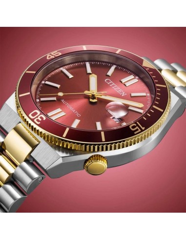 automático hombre Citizen Tsuyosa Shore Momiji (紅葉)  NJ0234-58X 40m JDM cristal de zafiro