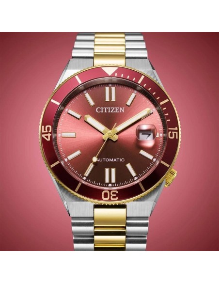 automático hombre Citizen Tsuyosa Shore Momiji (紅葉)  NJ0234-58X 40m JDM cristal de zafiro