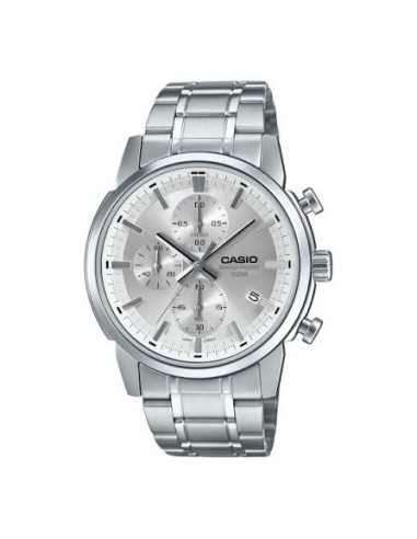 copy of reloj cronógrafo hombre Casio MTP-E510D-1A1 42mm 50m WR correa de acero