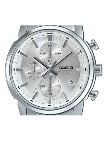 copy of reloj cronógrafo hombre Casio MTP-E510D-1A1 42mm 50m WR correa de acero