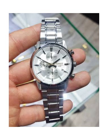 Reloj cronógrafo hombre Casio MTP-E510D-7A 42mm 50m WR correa de acero