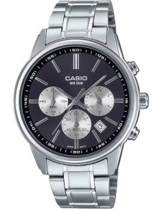 Reloj deportivo cronógrafo Casio MTP-E515D-1A 41mm 50m WR correa de acero