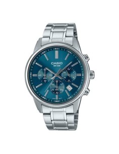 Reloj deportivo cronógrafo Casio MTP-E515D-2A1 41mm 50m WR correa de acero