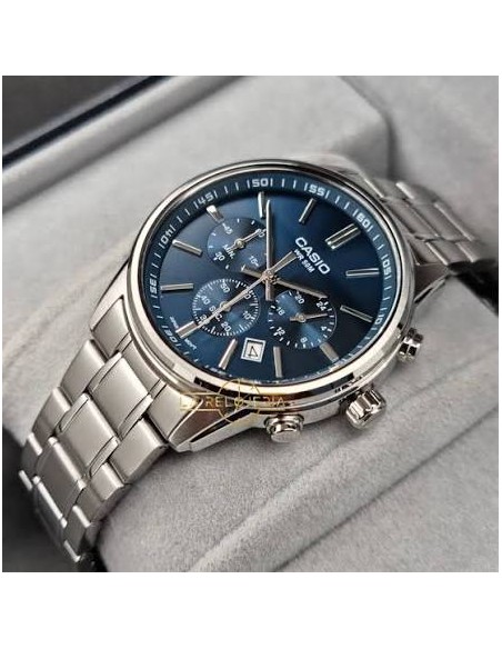 copy of Reloj deportivo cronógrafo Casio MTP-E515D-2A2V 41mm 50m WR correa de acero
