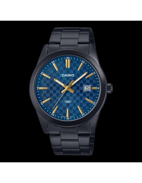 reloj hombre analógico Casio Gunmetal MTP-VD03B-2A 41mm baño de iones correa de acero