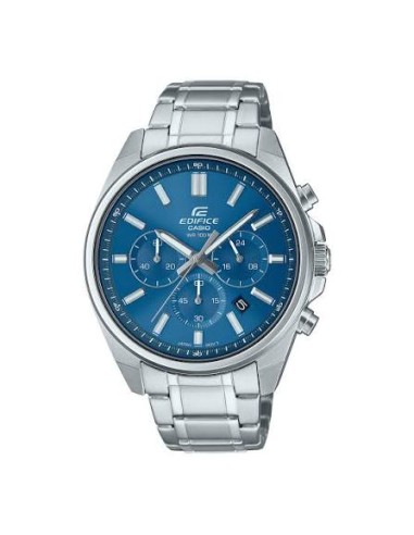 copy of Reloj Casio Edifice Para Hombre EFV-650D-1A Cronógrafo Correa Acero Plateado Esfera Negra 100M