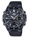 Reloj Casio Edifice Para Hombre EFV-C110DC-1A Anadigi Correa Acero Negro Batería 10 Años 100M