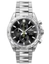 Reloj Casio Edifice Para Hombre EFR-574D-1A Cronógrafo Correa Acero Plateado Esfera Negra 100M