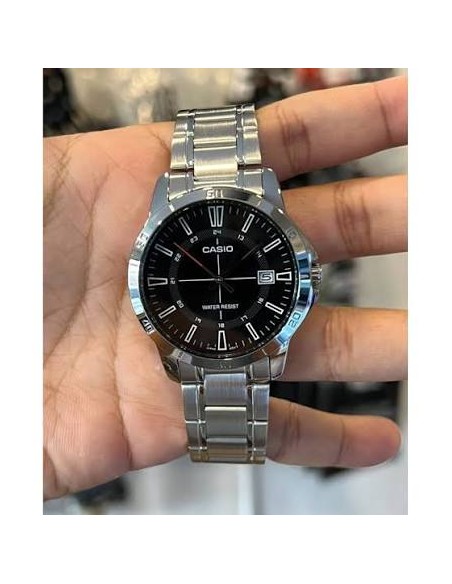 Reloj Casio de cuarzo analógico MTP-V004D-1C correa de acero inoxidable