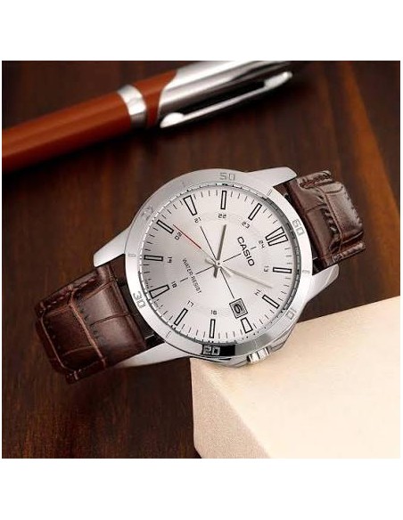 Reloj cuarzo hombre Casio Classic MTP-V004L-7C 47 × 41.5 × 8.3 mm 51grs correa de cuero