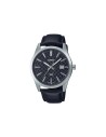 Reloj Casio Para Hombre MTP-VD03L-1A Analógico Correa Cuero Negra Esfera Negra