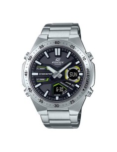 Reloj Casio Edifice Para Hombre EFV-C110D-1A3 Anadigi Correa Acero Batería 10 Años 100M