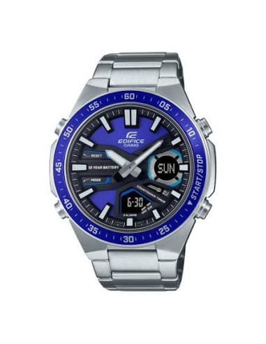 copy of Reloj Casio Edifice Para Hombre EFV-C110D-1A3 Anadigi Correa Acero Batería 10 Años 100M