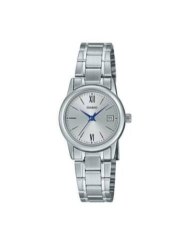 copy of Reloj Casio Para Mujer LTP-V002D-1B3 Analógico Correa Acero Esfera Negra Números Arábigos Fecha