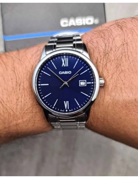 copy of Reloj analogico MTP-V002D-7B Casio con correa de acero inoxidable