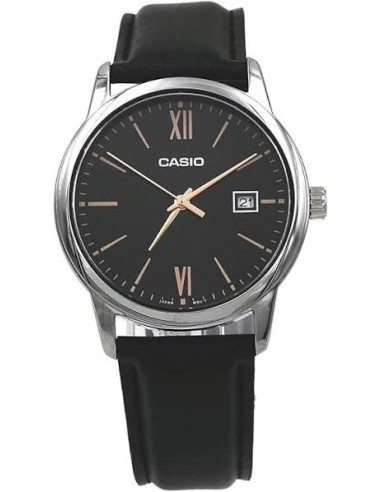 Reloj caballero analogico Casio MTP-V002L-1B3 piel cuero