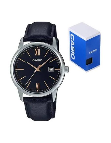 Reloj caballero analogico Casio MTP-V002L-1B3 piel cuero
