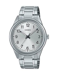 Reloj Casio Para Hombre MTP-V005D-7B4 Analógico Correa Acero Esfera Blanca