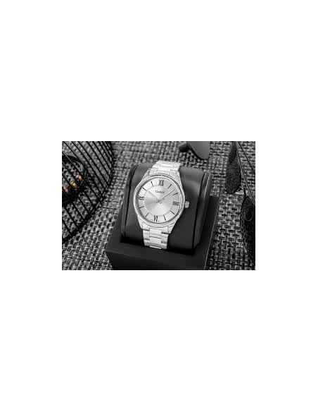 Reloj Casio Para Hombre MTP-V005D-7B5 Analógico Correa Acero Esfera Blanca