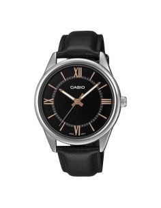 copy of Reloj analógico Casio MTP-V005L-1B4 correa de cuero color negro