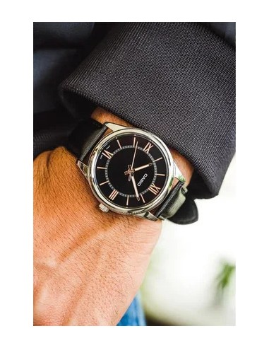copy of Reloj analógico Casio MTP-V005L-1B4 correa de cuero color negro